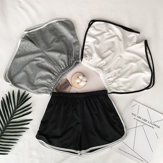 Quần đùi nữ ống rộng cotton mềm mặc ở nhà, tập gym, đi ngủ