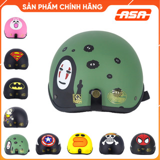 Mũ bảo hiểm nửa đầu VARO có tem nhiều loại Kèm Kính phi công