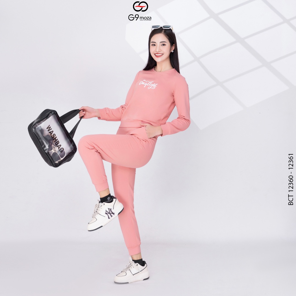 Bộ Cotoon G9moza 12360 - 12361 với chất liệu da cá tạo nên phong cách trẻ trung năng động