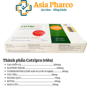 Cotripro - Viên Uống Hỗ Trợ Bệnh Trĩ
