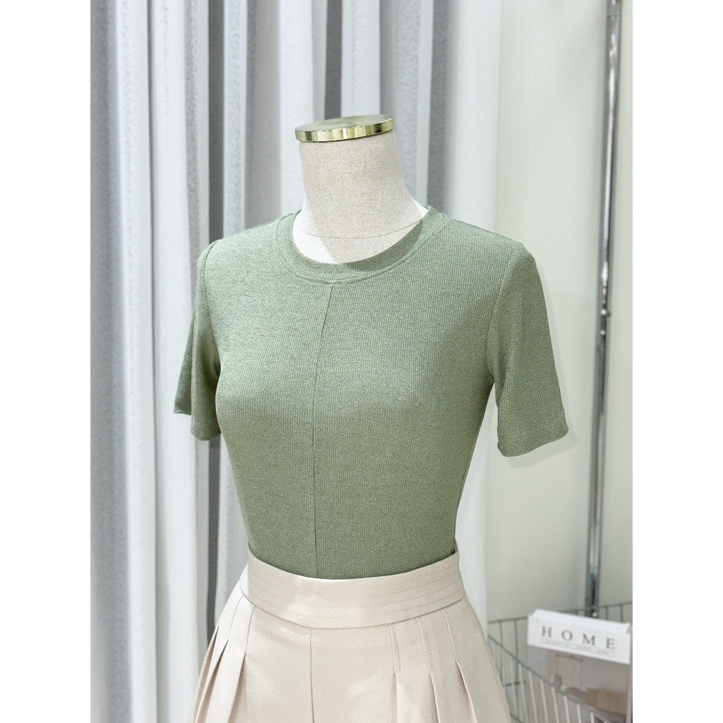 Áo thun trơn body 34AT012 34 BIGSIZE, áo thun nữ dáng ôm đơn giản, áo bigize chất thun cát co giãn thoải mái