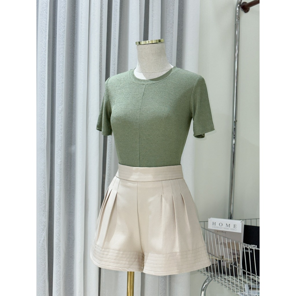 Áo thun trơn body 34AT012 34 BIGSIZE, áo thun nữ dáng ôm đơn giản, áo bigize chất thun cát co giãn thoải mái