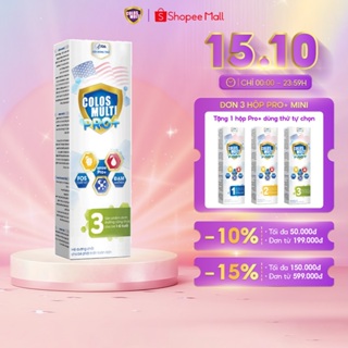 Sữa Bột Colosmulti Pro+ 3, 2 túi x 20g tăng cường hấp thu, miễn dịch
