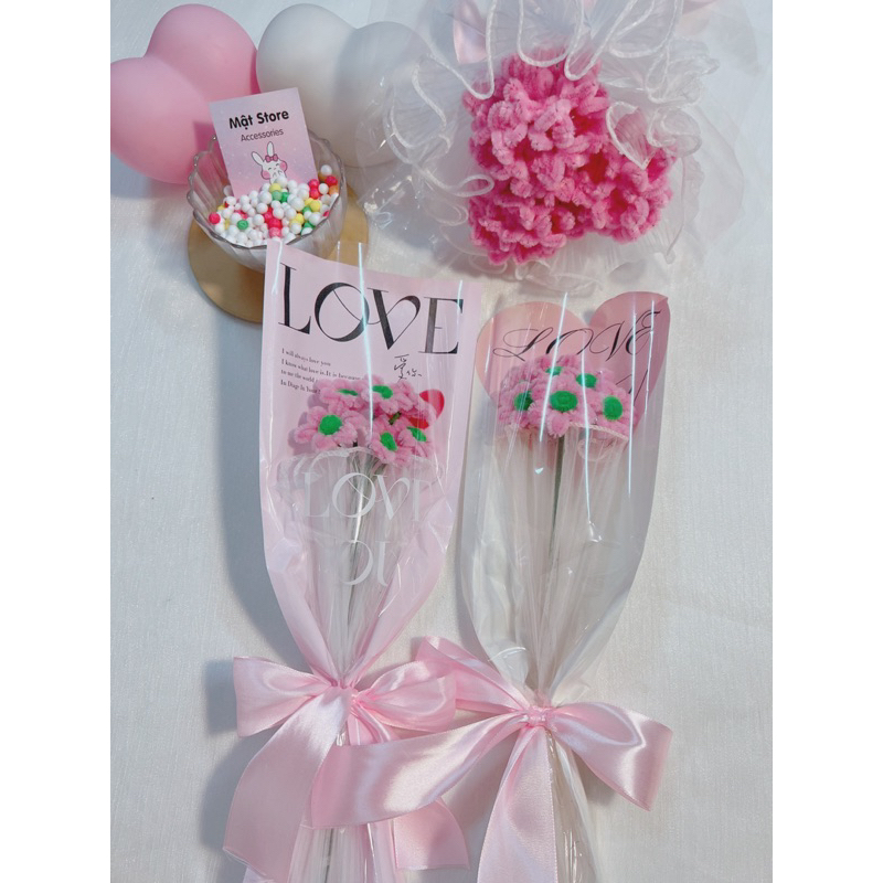 Cúc hoạ mi kẽm nhung lông hanmade