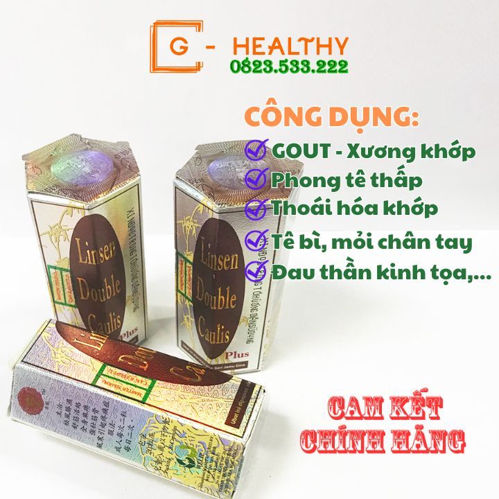 Linsen Double Caulis Linh Tiên Song Đằng Tố Malaysia Lọ 20 Viên - Hỗ Trợ Gout Xương Khớp Malaysia