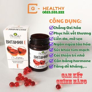 Vitamin e đỏ nga mirrolla 270mg - 400mg 30 viên