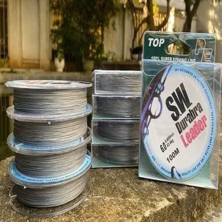 Dây Dù Câu Cá Giá Rẻ DAIWA SW Vàng và Xám Siêu Bền - dai mịn, chịu tải tốt, dây dù câu cá DC-02