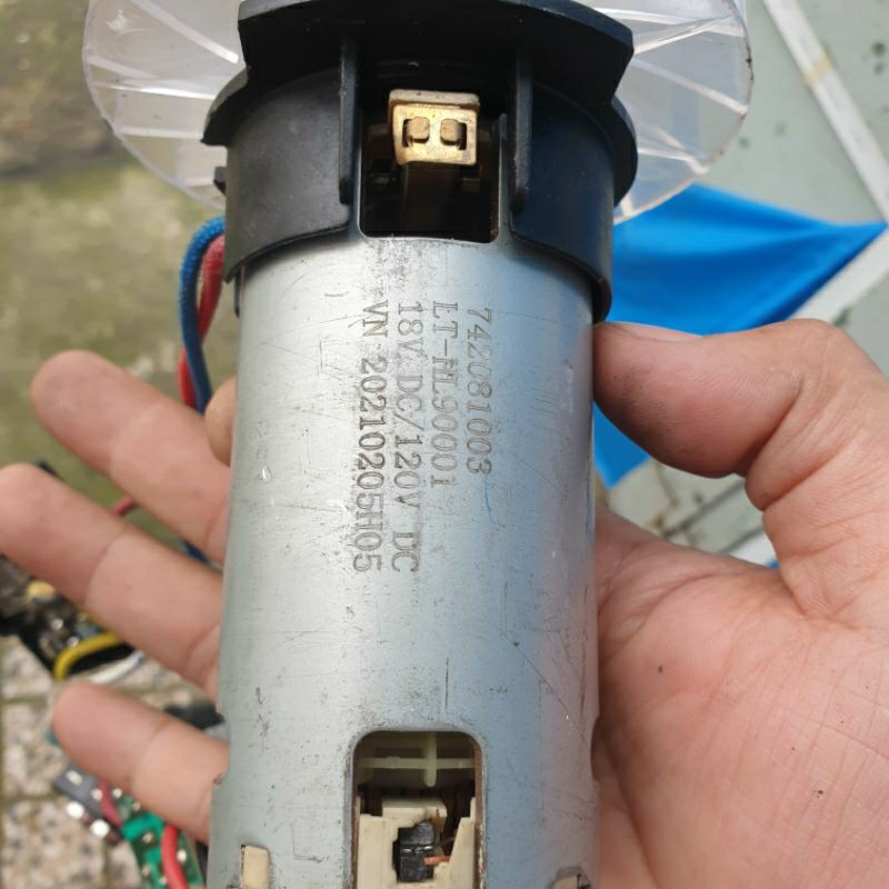 Motor 775 kèm cánh quạt thổi, 12v 18v