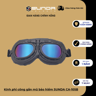 Kính phi công gắn mũ bảo hiểm SUNDA CA-105B