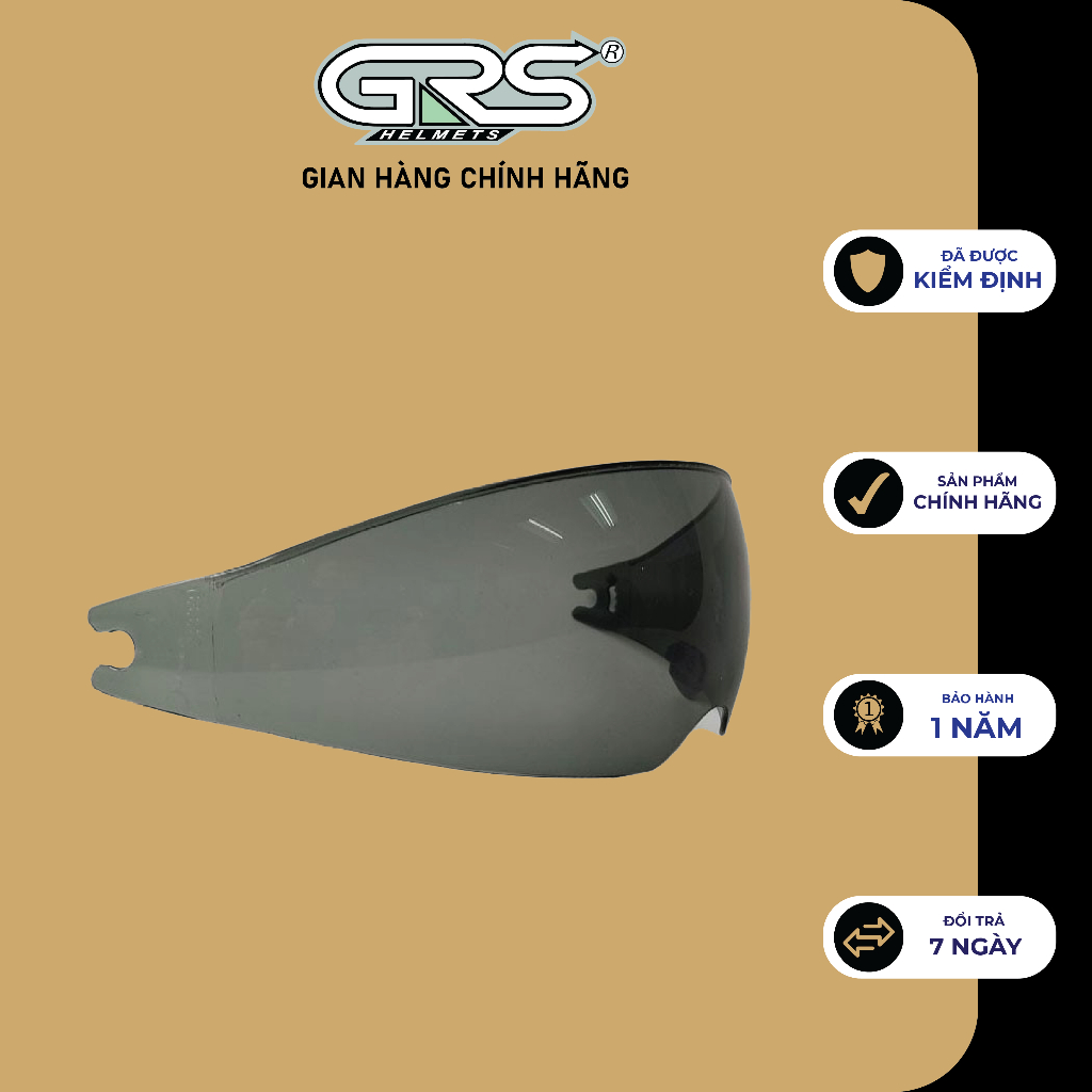Kính rời thay thế mũ bảo hiểm GRS A966k