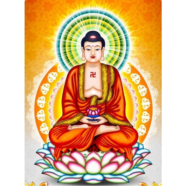 Tranh đính đá 5d tự làm - Phật Dược Sư Lưu Ly