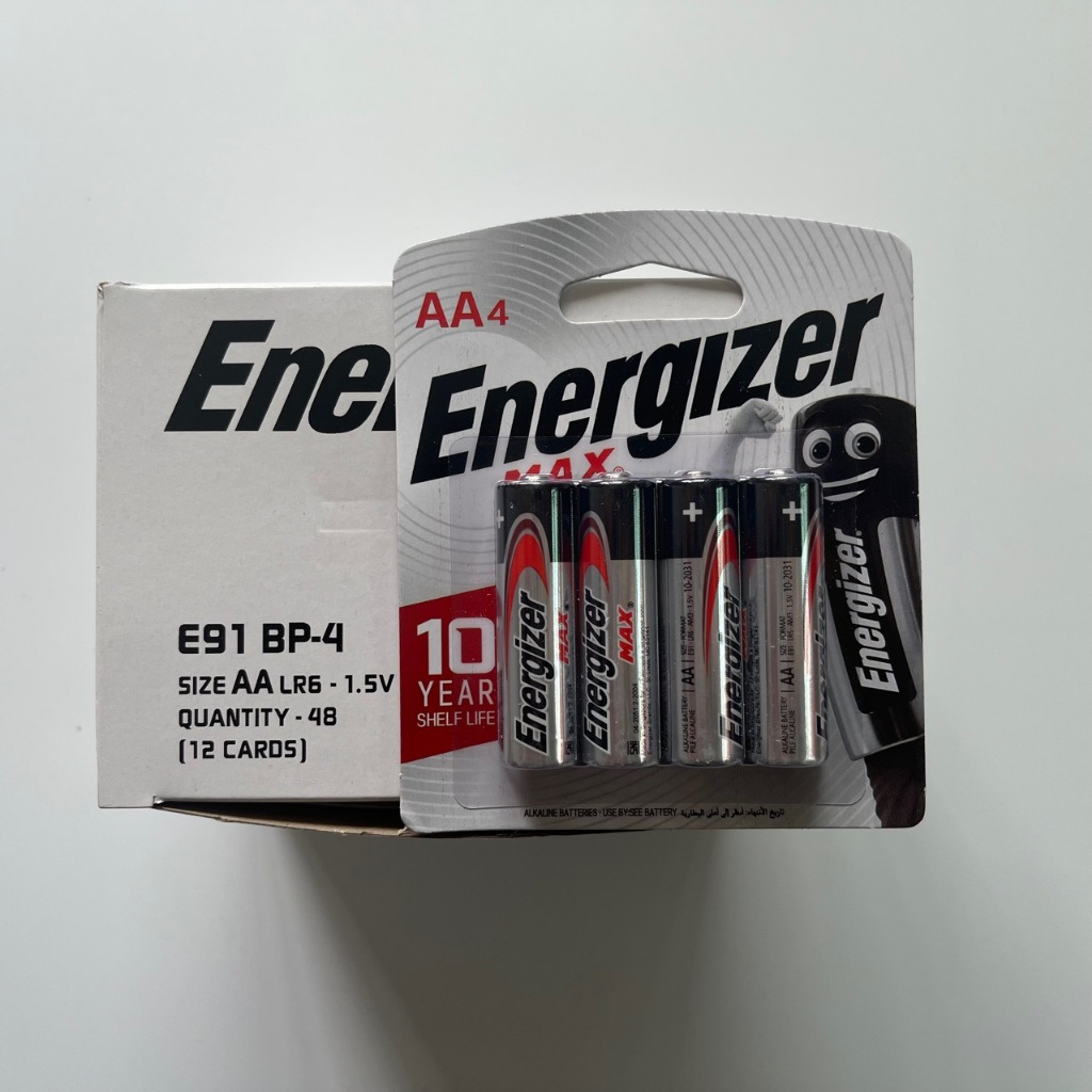 Pin AA 1,5V Energizer Max, Pin tiểu AA 4 chính hãng sản xuất Singapore