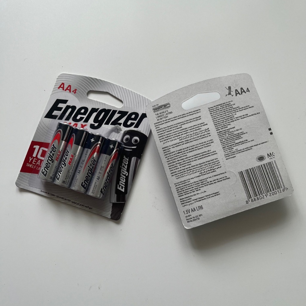 Pin AA 1,5V Energizer Max, Pin tiểu AA 4 chính hãng sản xuất Singapore