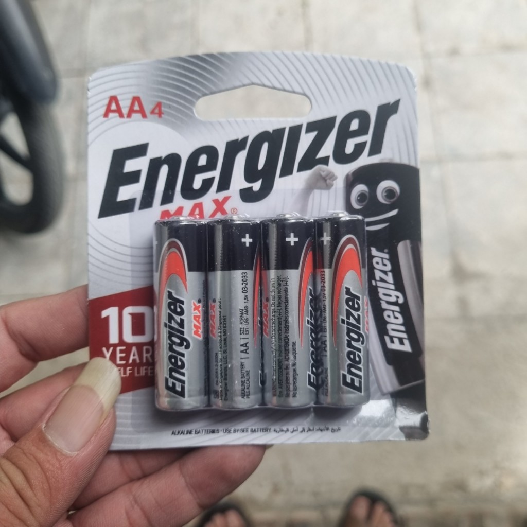 Pin AA 1,5V Energizer Max, Pin tiểu AA 4 chính hãng sản xuất Singapore