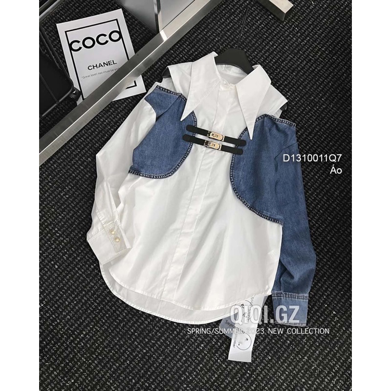 Áo len có nón pha tay jean dài 1123 thaotranshop90