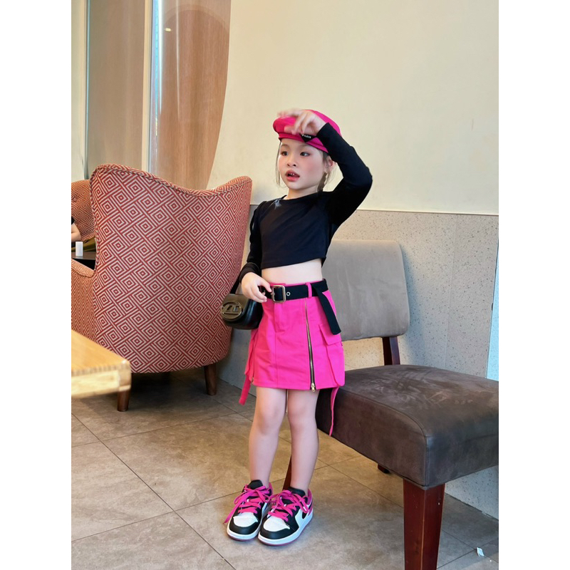 Set black pink bé gái