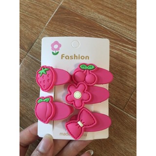 Sét 14 kẹp tóc gấu dâu dễ thương cho bé nhiều lựa chọn - Kẹp tóc Hoạt Hình Dễ Thương kuromi