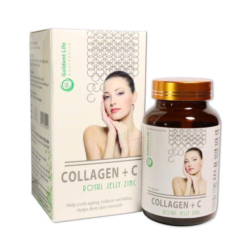Viên Uống Đẹp Da Sáng Da Collagen + C Royal Jelly Zinc Lọ 60 viên
