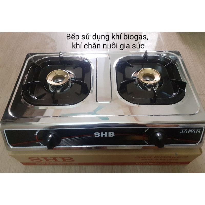 Bếp bioga đôi chén đồng ( bếp sử dụng khí biogas sinh học, khí chăn nuôi )