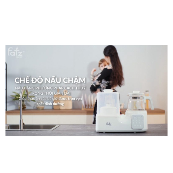 Máy Tiệt Trùng Sấy Khô, Hâm Nước Pha Sữa, Nấu Cháo Đa Năng FATZ BABY MULTIMAX 3 / 7 - Bảo hành 24 tháng