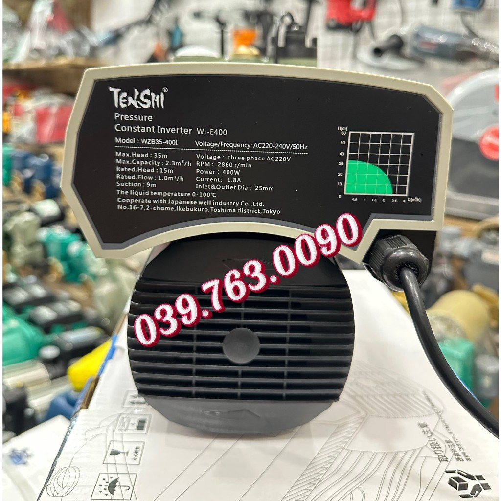 Máy bơm tăng áp biến tần Shirai/Tenshi IJLm – 400AP