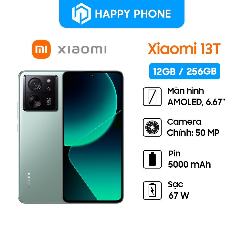 Điện thoại Xiaomi 13T - Hàng Chính Hãng, mới 100%, Bảo hành 18 tháng