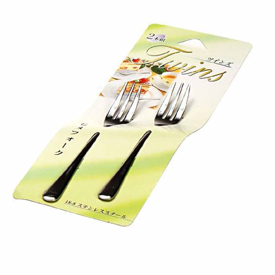 Set 2 dĩa inox Twin EKO 185mm