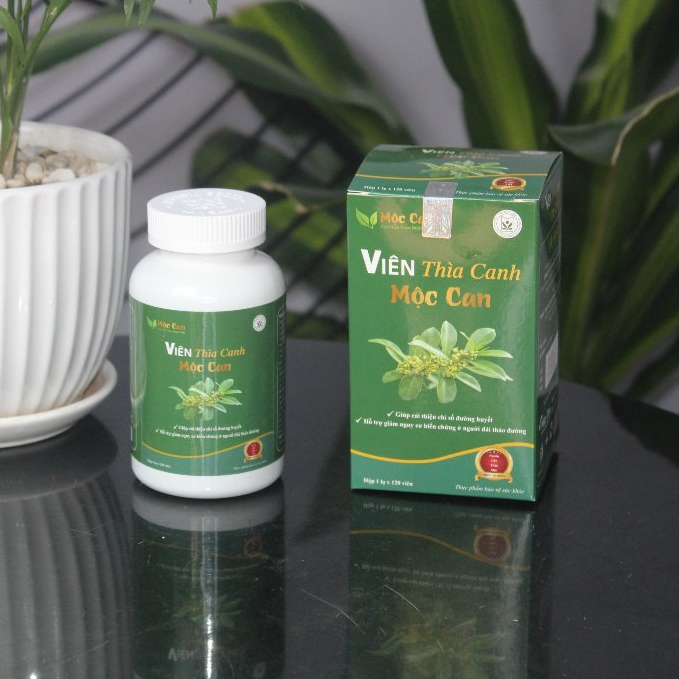 Viên Dây Thìa Canh Mộc Can hạ đường huyết, ngăn biến chứng tiểu đường, hạ huyết áp, giảm mỡ máu hộp 120 viên
