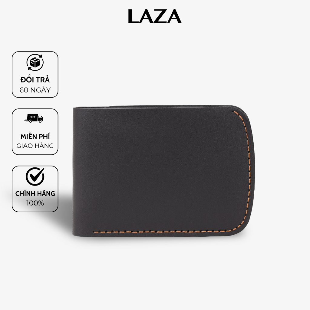 Ví da nam handmade LAZA Morgan Wallet V01 - Thiết kế tối ưu nhiều ngăn - Da bò nhập khẩu