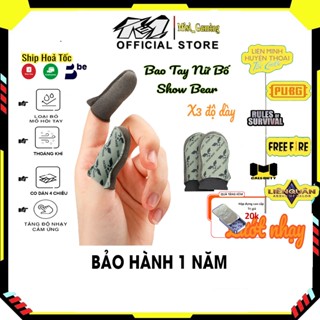  Bao tay chơi game Ff Pubg,... Găng tay chơi game nữ bố show bear x3 độ dày lướt sêu nhanh nhạy cho gaming cao thủ 