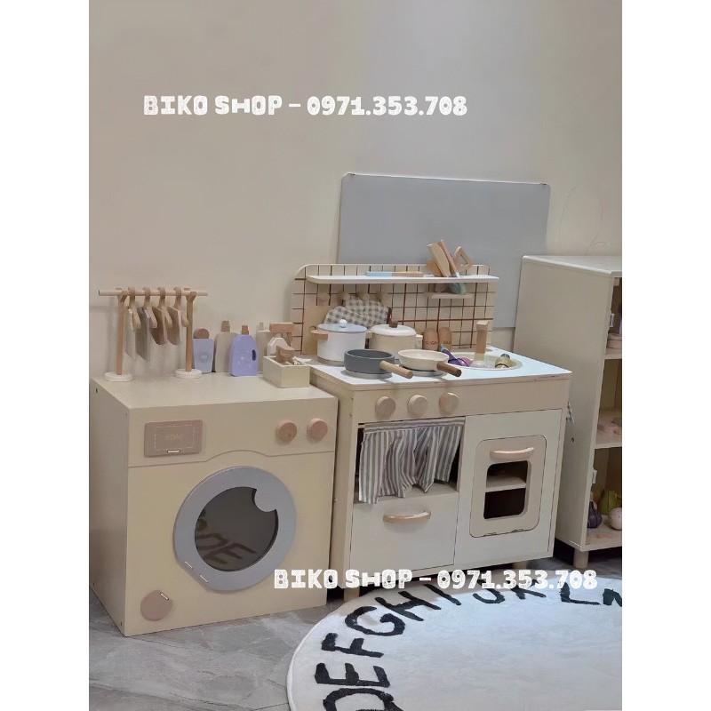 Đồ chơi nhà bếp bằng gỗ Zara Home phong cách Hàn cho bé - Biko Shop