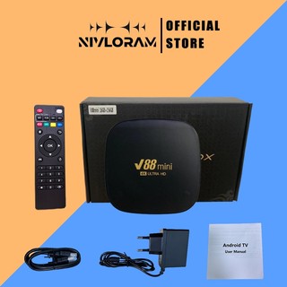 Đầu TV Box 2023 V88mini 16G+256GB Android 7.1 12.0 4K Ultra HD 2.4GWiFi KèM Phụ KiệN ChấT LượNg Cao, xem YouTube VV ...