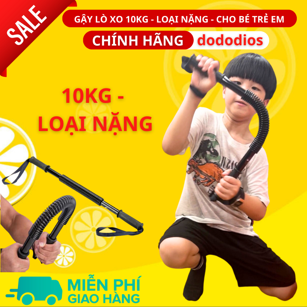 gậy lò xo cho trẻ em bé kháng lực 10kg - loại tốt - hàng chính hãng dododios