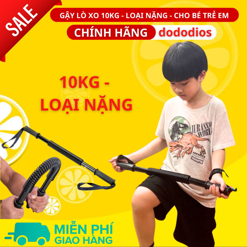 Gậy lò xo cho trẻ em bé kháng lực 10kg - loại tốt - hàng chính hãng dododios