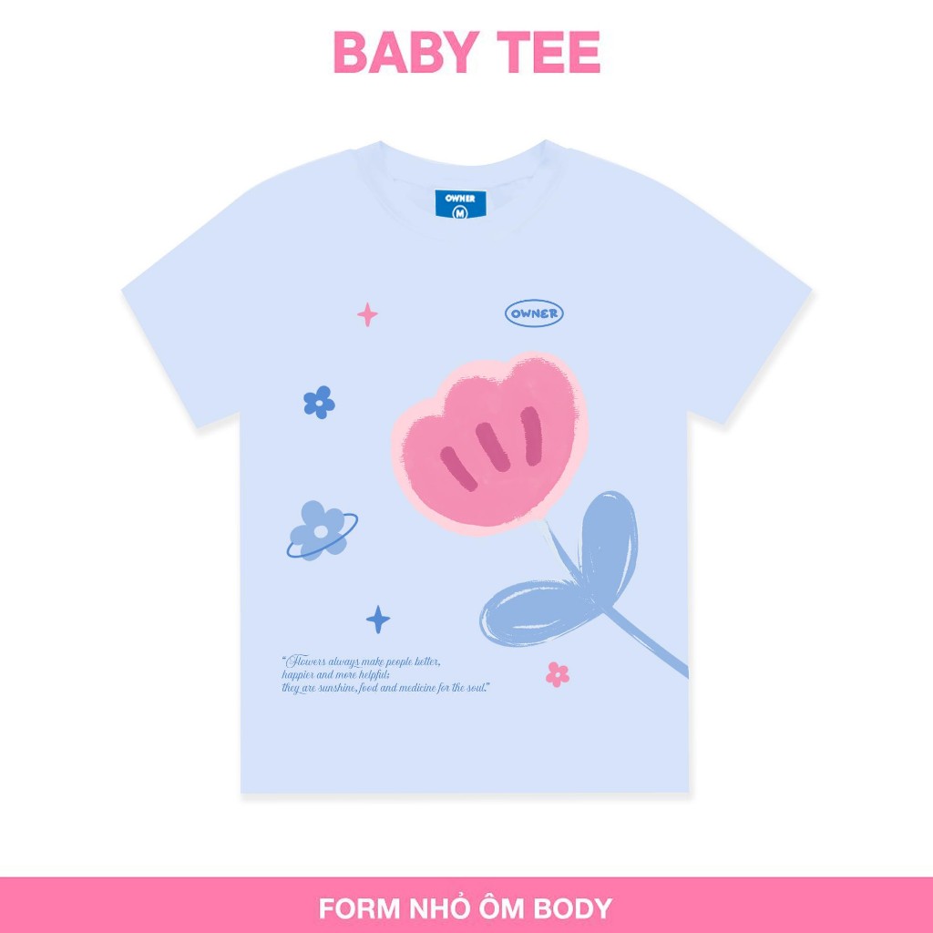 Áo Thun Nữ Local Brand FLORA BABY Tee Owner Ôm Body