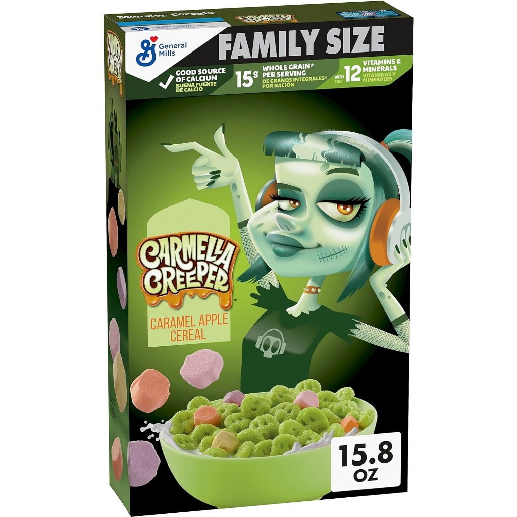 Cereal ăn sáng Carmella Creeper Zombie Monsters Family Size - Limited Edition - 447 gr