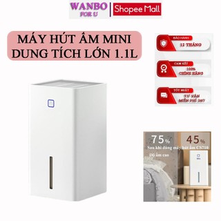 Máy Hút Ẩm Mini Corisu Dung Tích Lớn 1.1L , Máy Hút Ẩm Gia Đình Hoạt Động Êm Ái