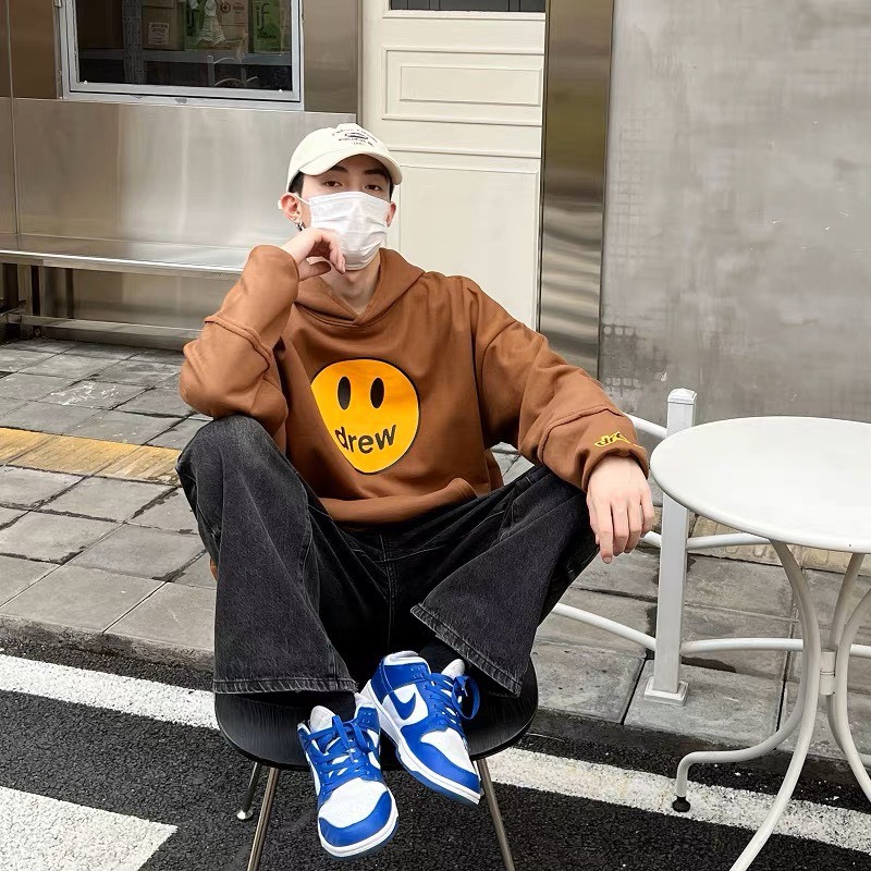 Áo hoodie thu đông Drew nam nữ, chất nỉ tàu dầy dặn không xù , mũ 2 lớp, thời trang otisstore.vn