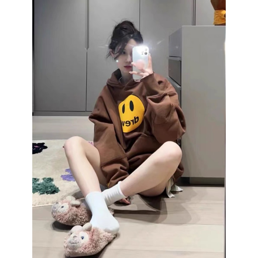 Áo hoodie thu đông Drew nam nữ, chất nỉ tàu dầy dặn không xù , mũ 2 lớp, thời trang otisstore.vn