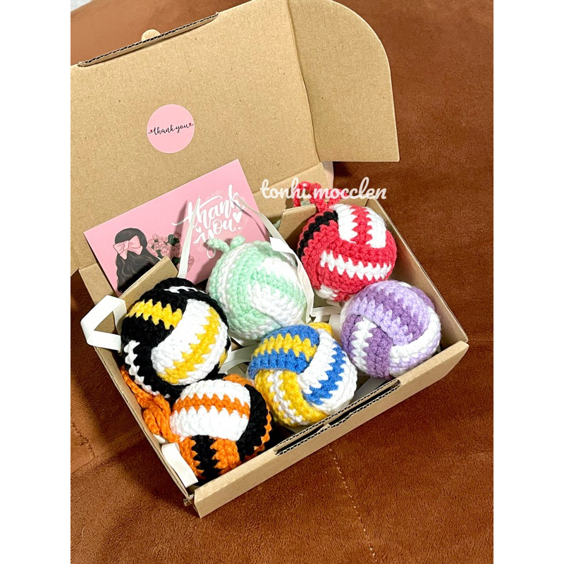 Móc Khoá Bóng Chuyền Bằng Len