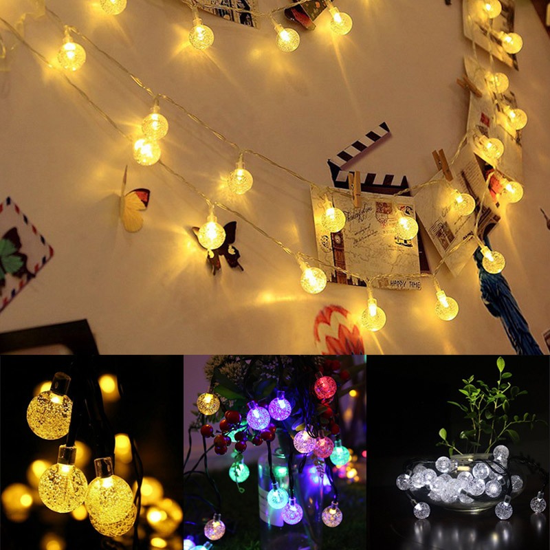 Đèn trang trí năng lượng mặt trời  , hình quả cầu pha lê đèn LED - K1090