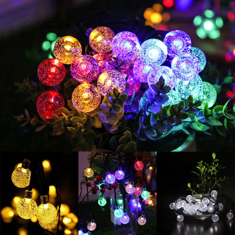 Đèn trang trí năng lượng mặt trời  , hình quả cầu pha lê đèn LED - K1090