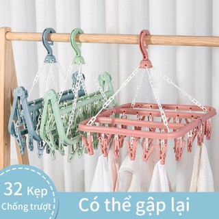 Móc 32 kẹp treo phơi quần