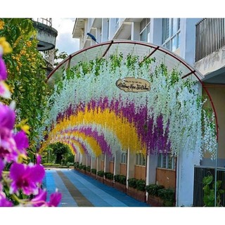 Hoa giả - Hoa tử đằng chuẩn loại 1, dây hoa dày dặn, ko rơi rụng....dùng trong trang trí