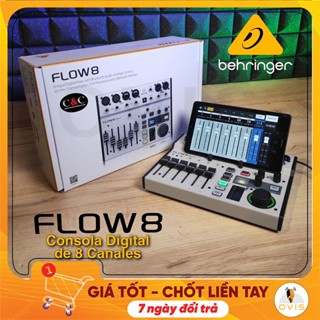 Behringer Flow 8 - Mixer Cơ Lai Số 8 Kênh Đầu Vào, Hỗ Trợ Bluetooth, Cổng USB Phát Trực Tiếp