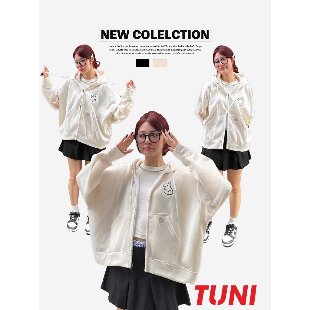 Áo hoodie BOXY phong cách streetwear chất liệu nỉ bông dày dặn Tuni Store (BULY)