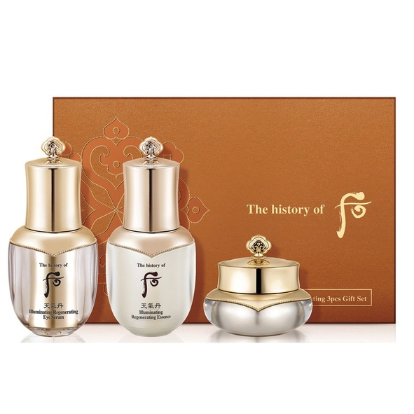 The History of WHOO Cheongidan Radiant Special 3pcs Gift Set - Bộ tái sinh da WHOO giúp tái sinh da mang lại làn da hồng