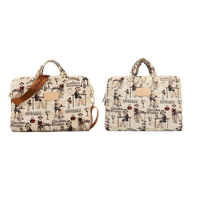 Túi chống sốc laptop cao cấp Kimac K004 dễ thương kèm quai đeo chéo