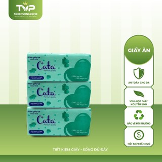 KHĂN GIẤY LỤA RÚT CATA 300 TỜ 3 LỚP SIÊU DAI, SIÊU TÍCH KIỆM