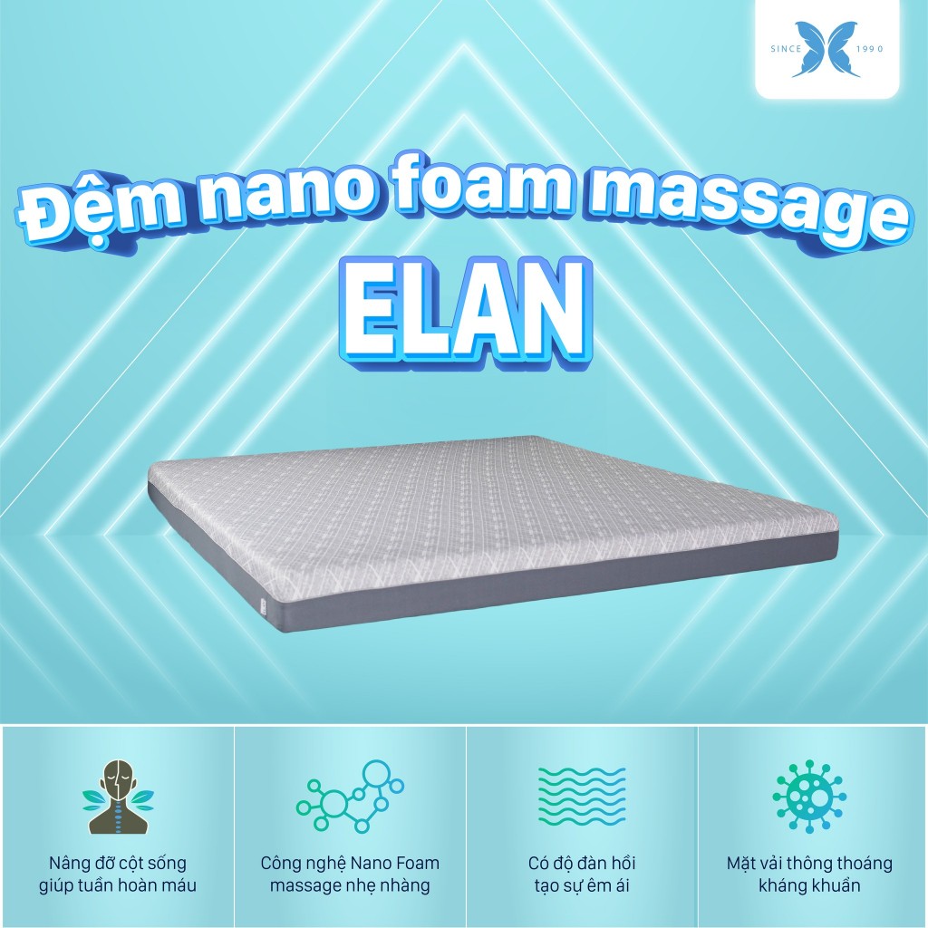 Đệm Nano Foam Massage ELAN